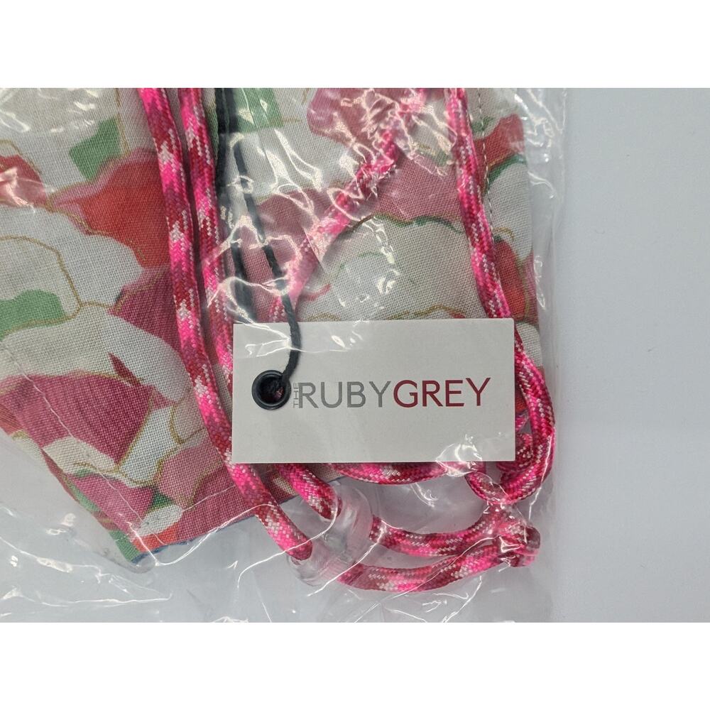Ruby Grey Pink Floral Face Covering Mask - Picture 6 of 6